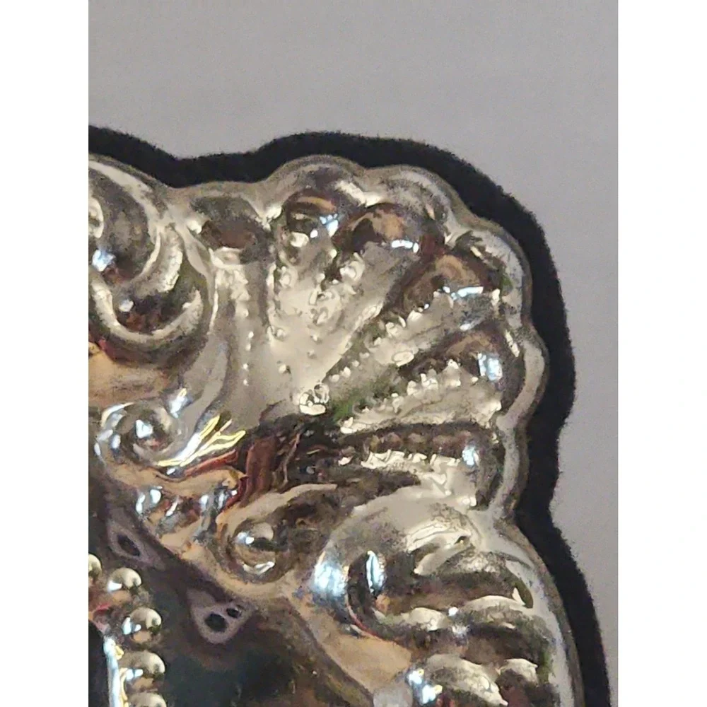 Vtg 8x10 Silvertoned Ornate Picture Frame Baroque Victorian Seashell Hollywood